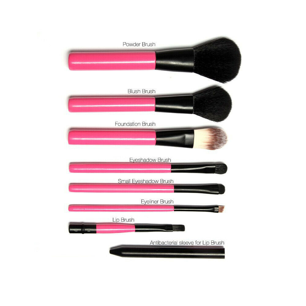 7pcs Makeup Brushes Set Powder Foundation Eyeshadow Eyeliner Lip Brush Rose