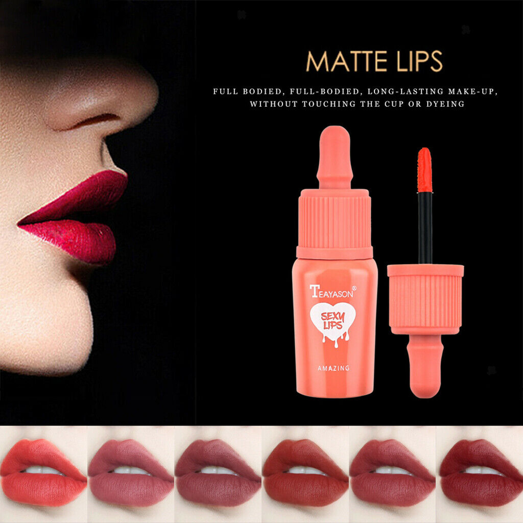 Long Lasting Velvet Lip Gloss Non-sticky Makeup Feeding-bottle Shape 2