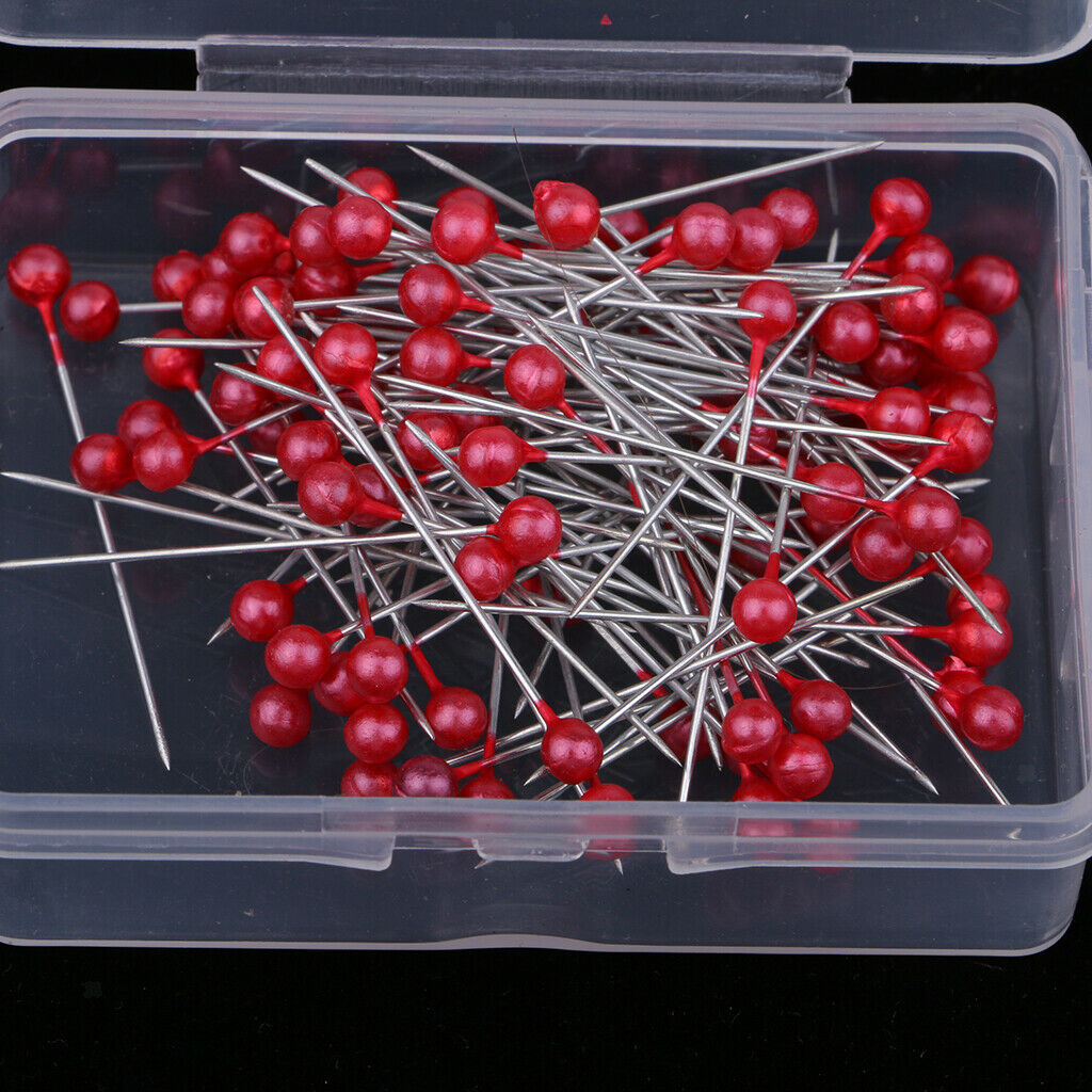 200x Head Pins Wig Extension Wire Beads Headpins Stainless Steel Heads Point for