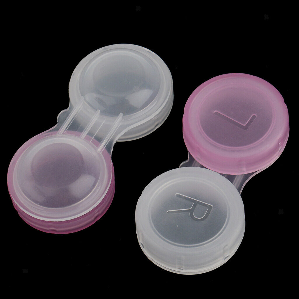 40Pieces Mini Contact Lens Box Travel Soaking Case Organizer Containers