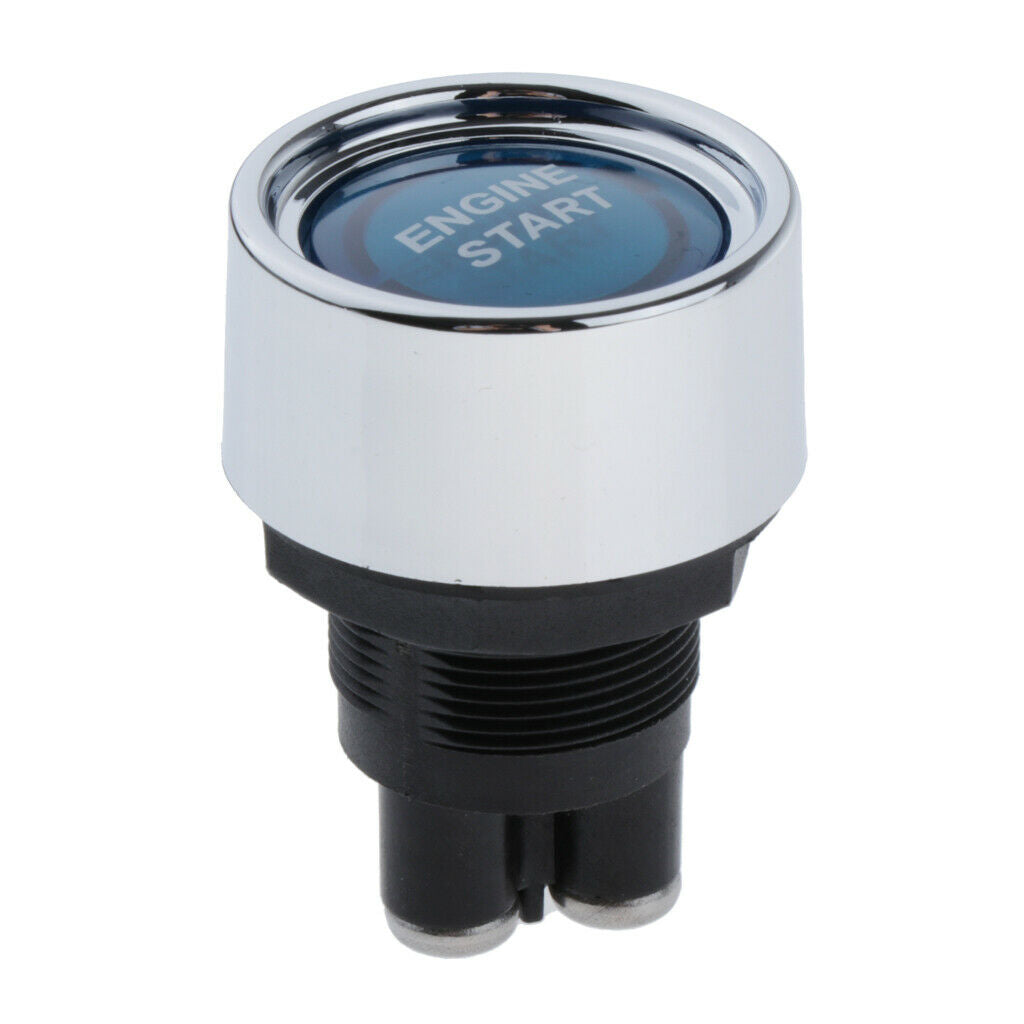 1Pcs Push Button Ignition Switch Multifunctional 50A for Car Blue Universal
