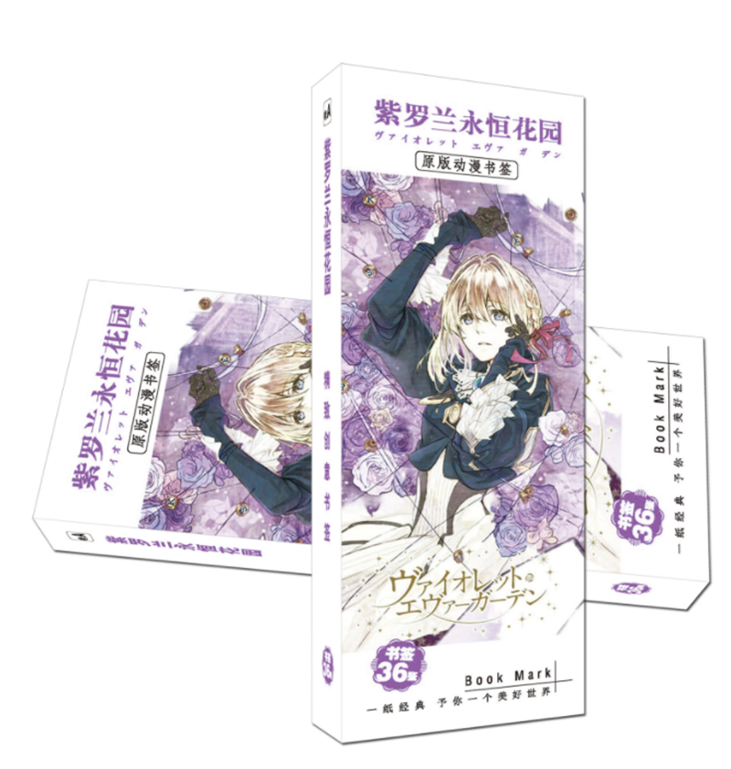 36pcs/set Bookmarks of violet evergarden book mark A