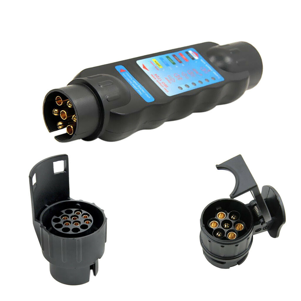 7Pin 13Pin Vehicle Car Trailer Towing Light Cable Circuit Plug Socket Tester