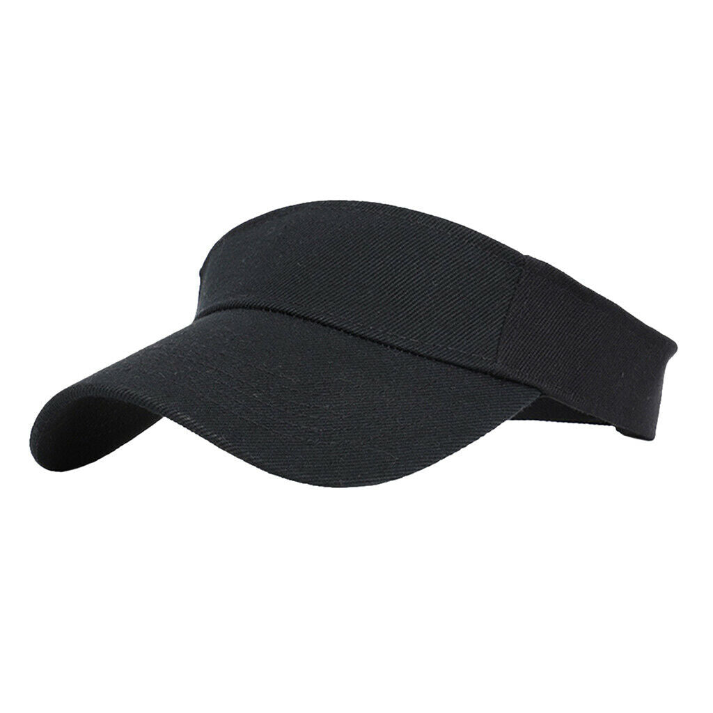 3 Colors Set 100% Cotton Sun Visor Hat Golf Tennis Sport