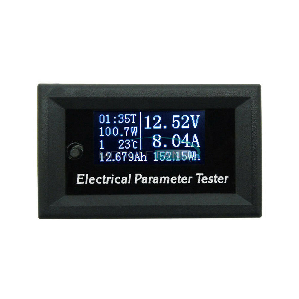 7In1 OLED Tester Voltage Current Time Temperature Capacity Voltmeter Ammeter 10A