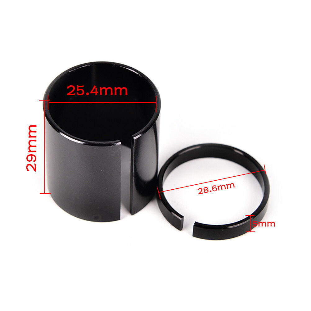 1x Bike Ahead Stem Shim Reducer Conversion Variable Ring Set 25.4 to 28.6mm BDA