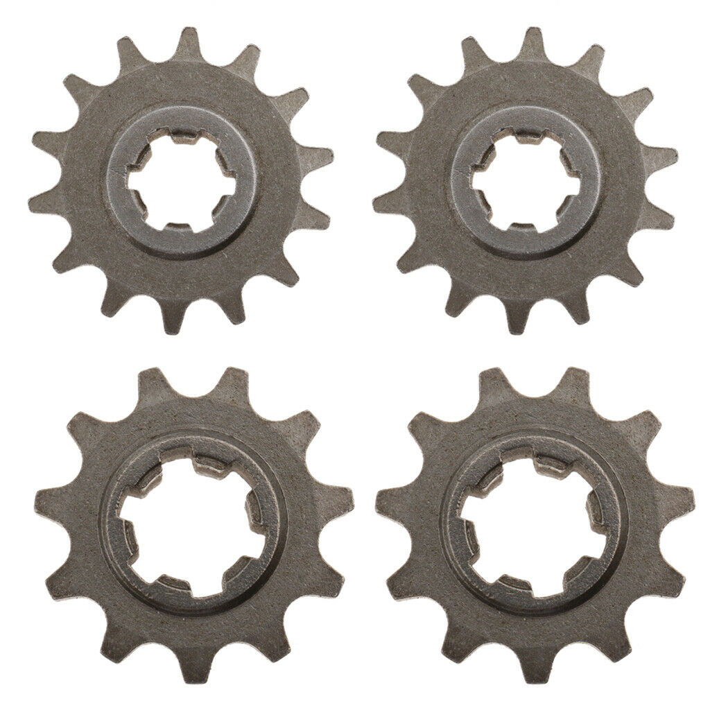 4 Pcs 11/14 Tooth Front Chain Sprocket for 49cc Engine Mini Pocket Dirt Bike