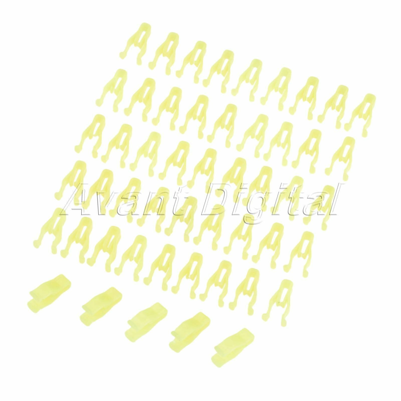 50PC HE08 Car Trim Universal Fastener Clip Control Panel Dashboard CD Clips