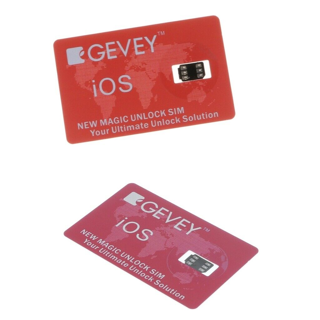 2x GPPLTE 4G+ Unlock Card Nano Sim For All  X/8/7/6S/6/5S/5/SE Plus + LTE Red