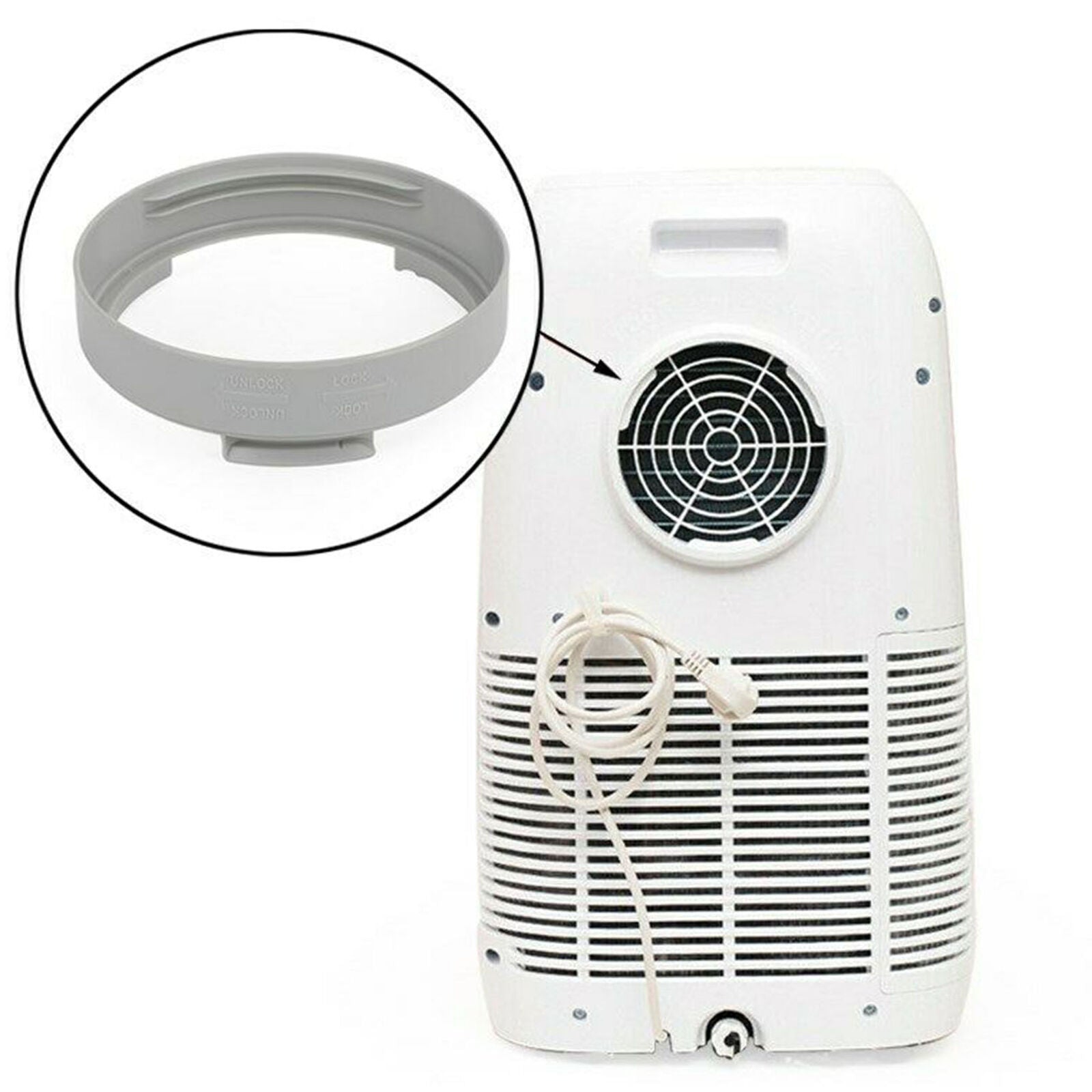 Exhaust Duct Interface For Portable Air Conditioner Hose Tube Connector