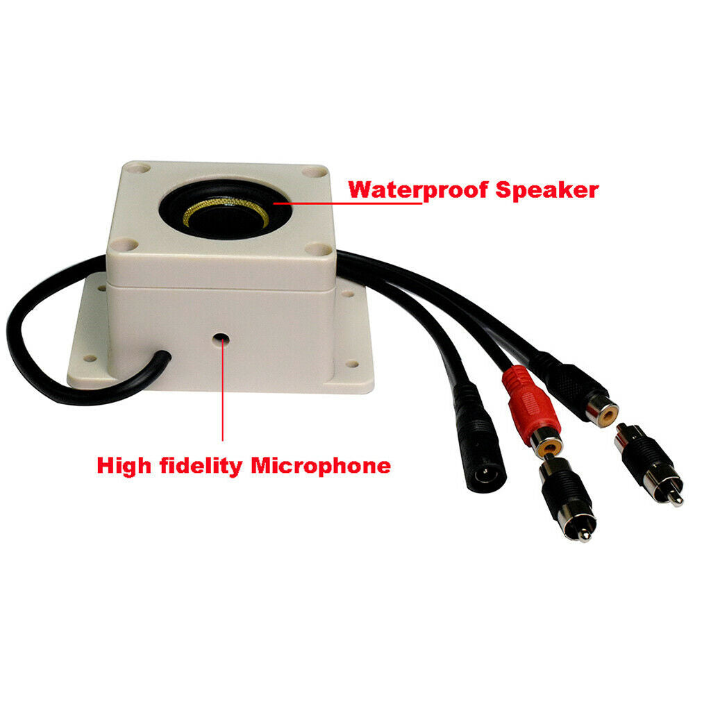 Waterproof Outdoor Mic Speaker for Security IP Camera Audio Recording