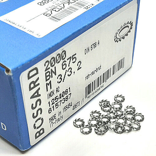 [500pcs] 1254081 PAD M3/6X3.2X0.4/BN675 DIN6798A PAD