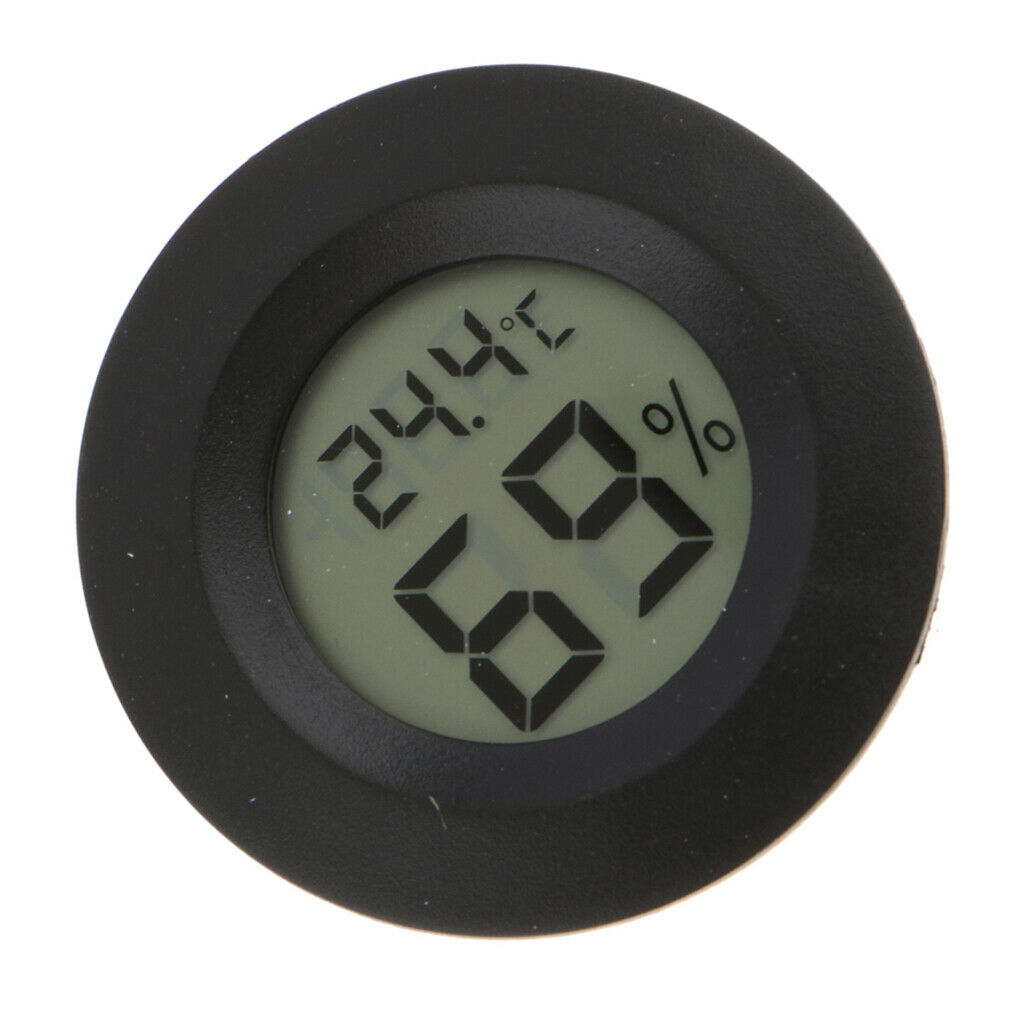 Humidity Monitor Digital Temperature Gauge Humidity Meter for Home Black