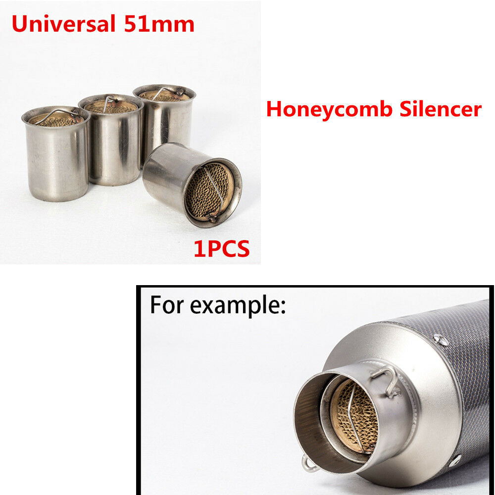 Stainless Steel Motorcycle Exhaust Muffler DB killer Silencer Noise Sound Reduce