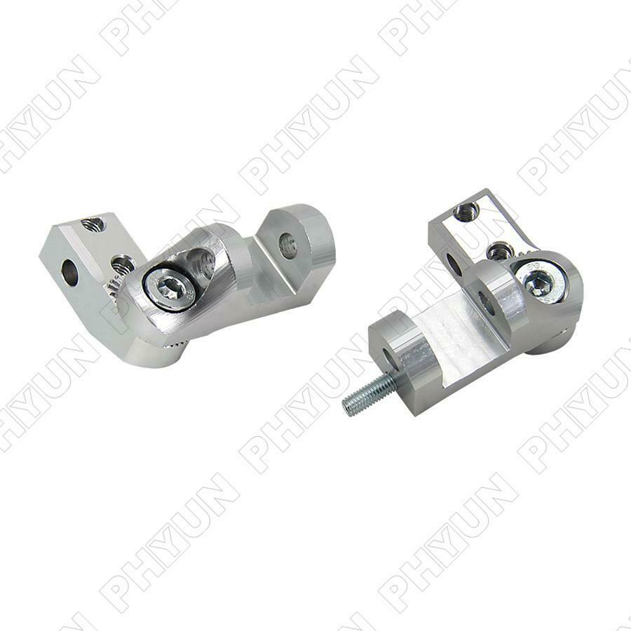 1 Pair Universal CNC Aluminum Motorcycle Foot Peg Passenger Footpeg Lowering Kit