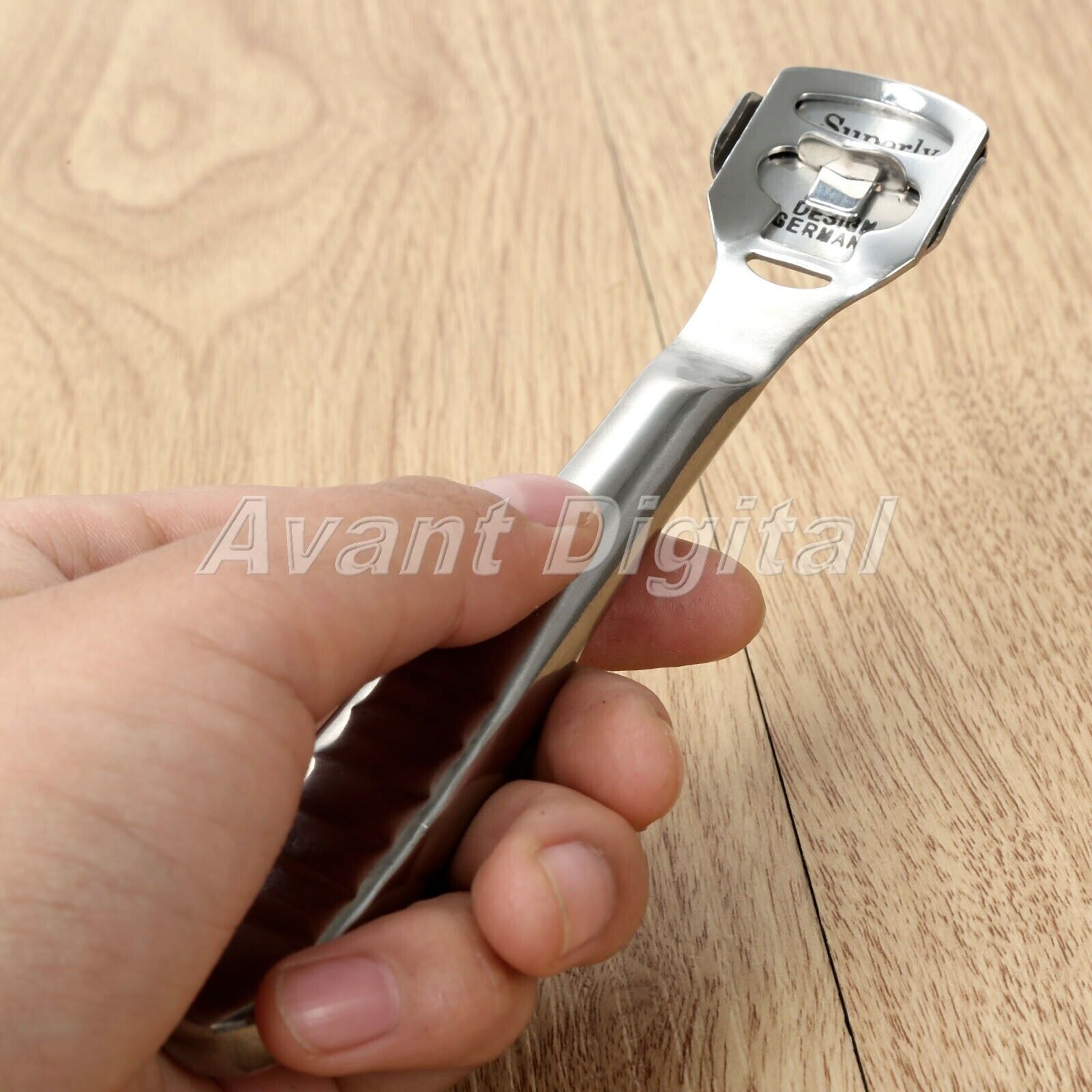 Hand Craft Stainless Steel Round Gliding Handle Skiving Thinning Leather Edge