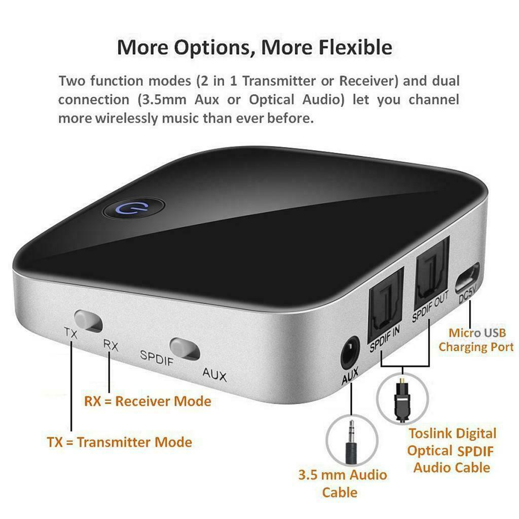 Bluetooth 5.0 Adapter 2-in-1 Transmitter And Receiver, Bluetooth 5.0