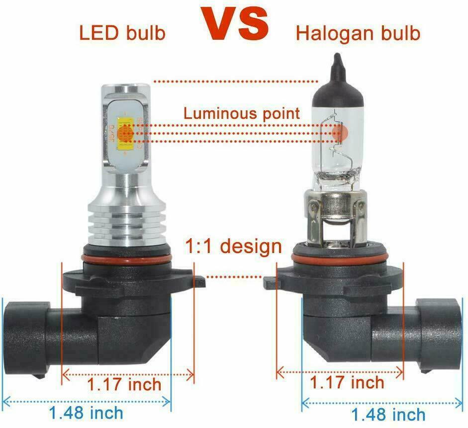 2X CREE 9005 HB3 LED Headlight kit HB3 80W 8000LM High Low Beam 6000K White Bulb