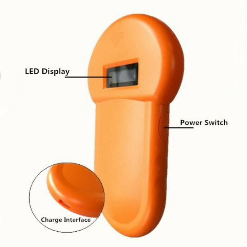 Pet ID Reader  Microchip Scanner ISO11784/5 for Dog Cat USB Rechargeable