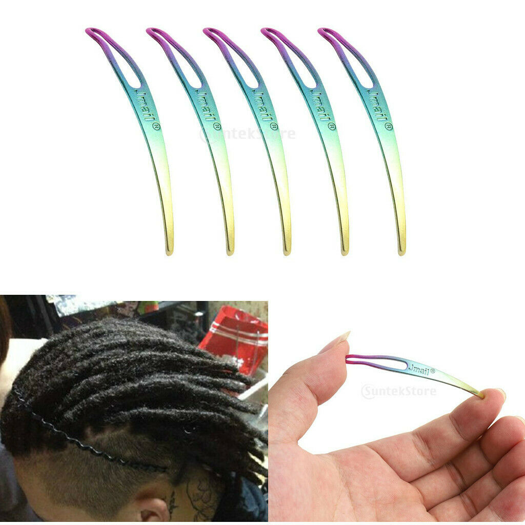 5x Dreadlocks Tool Interlocks Braiding Hook Hair Interlocking Needle Locs
