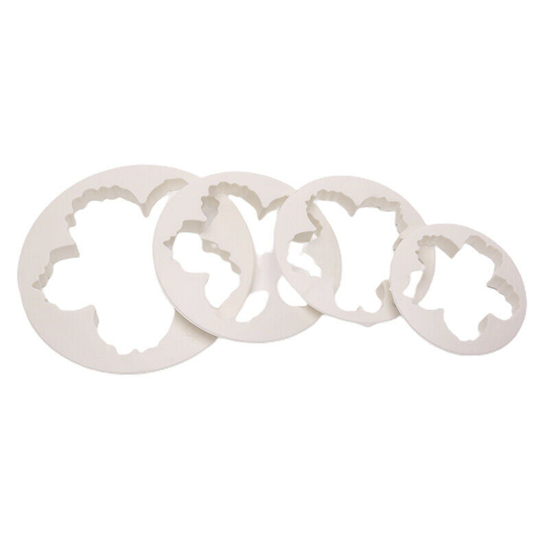 4PCS Peony Flower Mould Plastic Paste Cutter Sets Fondant Gumpaste Mold T.l8