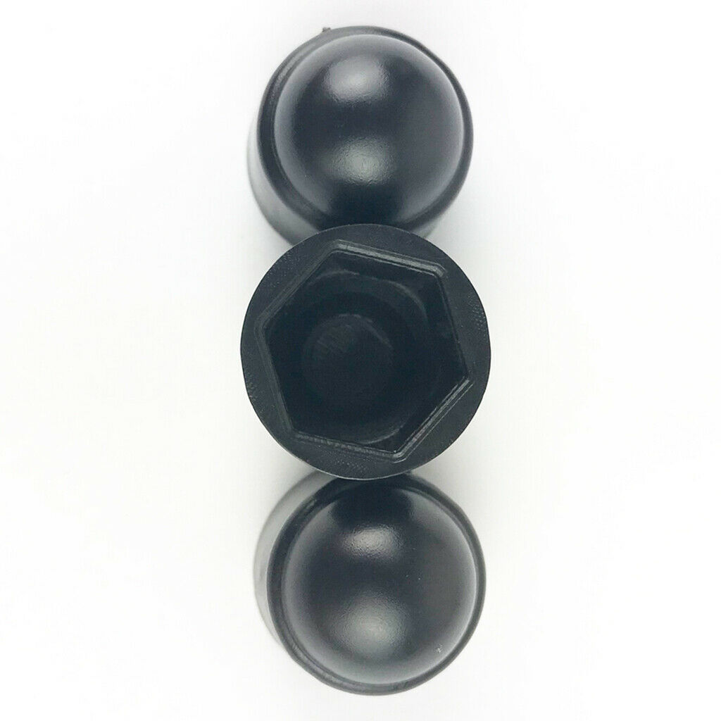 10x Black Tire Wheel Screw Bolts Nut Caps Hexagonal Tyre Wheel Dust Cover M8