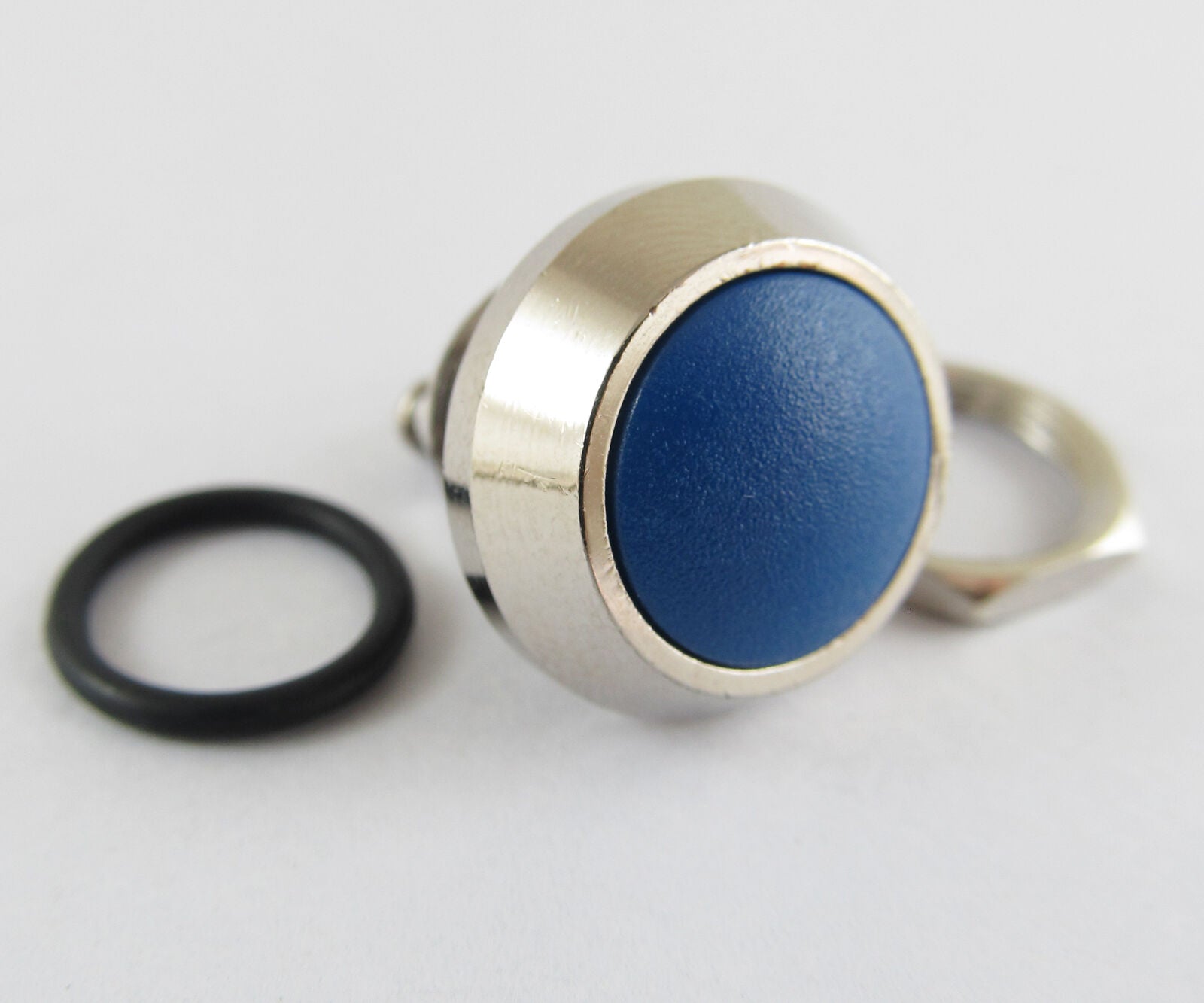 10pcs Blue Metal Round Dome Push Button Momentary Waterproof Switch 12mm QN12-A5