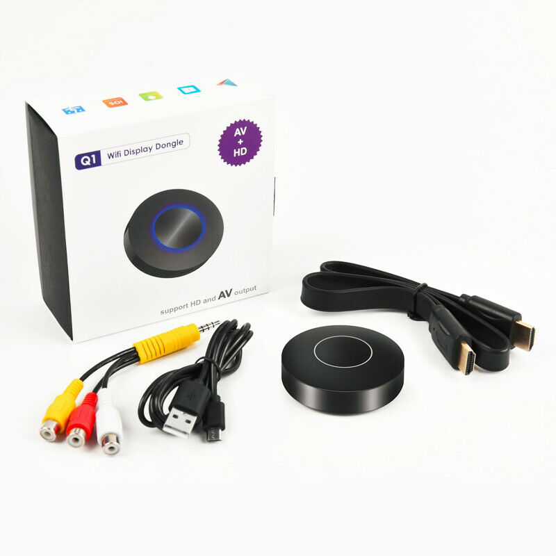Car Home Media Player AV+HDMI Android TV Box WiFi Mirror Link Video Dongle+Cable