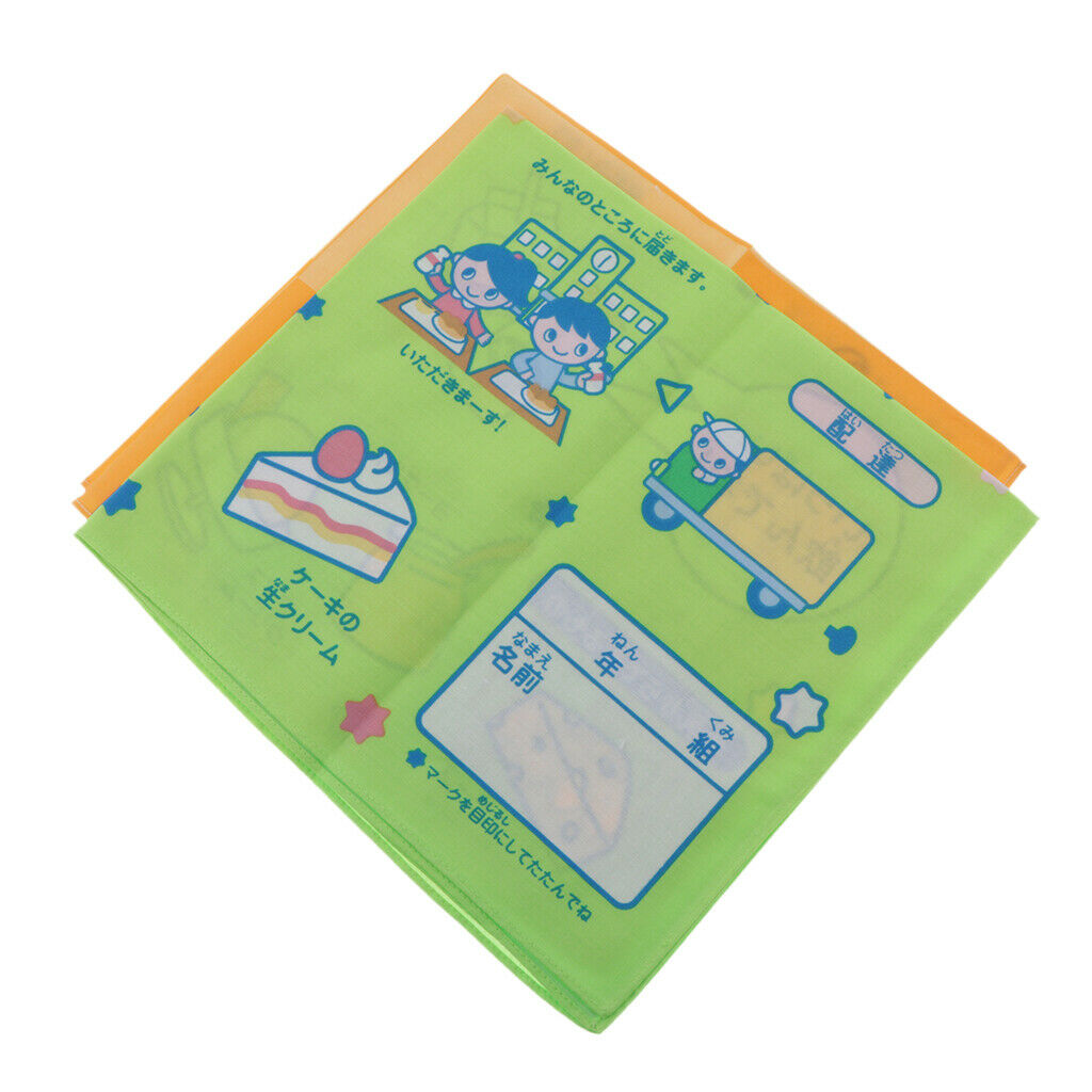 1 Pair Kids Waterproof Handkerchiefs Cotton Cartoon Hankie Hanky Kerchiefs