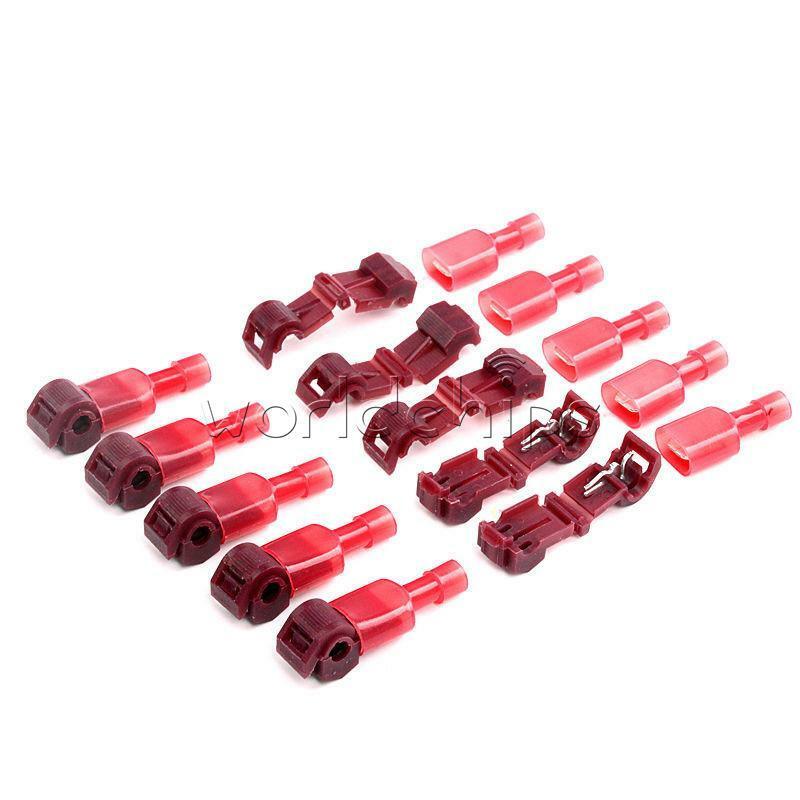 60Pcs Quick Splice Insulated Wire Crimp Terminal & Male Spade Connector Kit Set