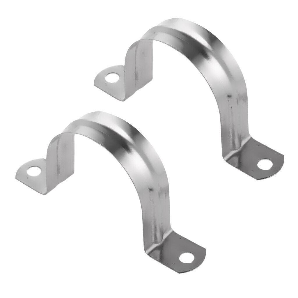 2 pieces pipe pipeline stainless steel hanger U-band clamps clip 40mm