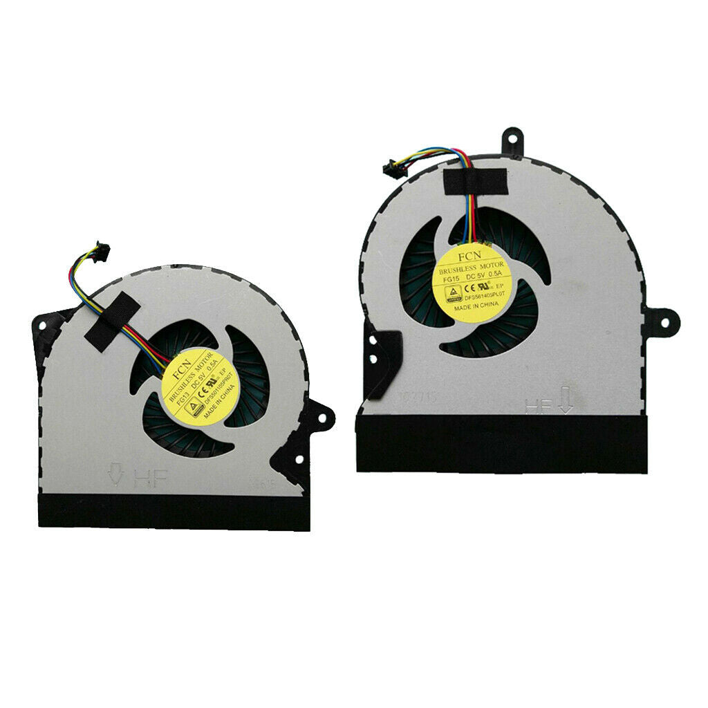 2Pcs For ASUS G751 G751J G751M G751JY G751JM G751JT CPU Fan Left+Right