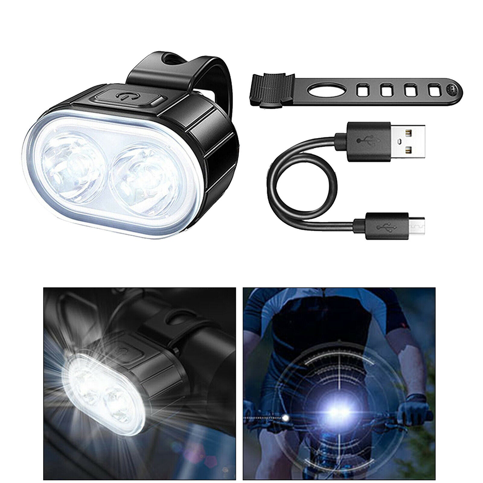 Bicycle Lights Bright Cycling Taillight Warning Lamp Outdoor Sports 350mah