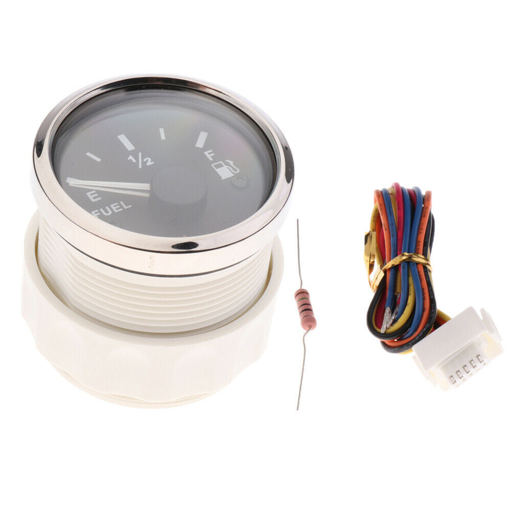 Car 2" 52mm Fuel Level Gauge Meter With Fuel Sensor E-1/2-F Pointer