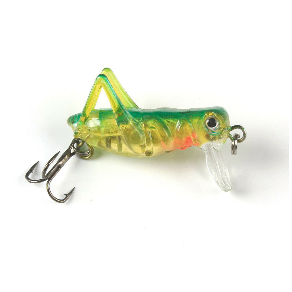 5Pcs/Lot Fishing Lure Artificial Locust Grasshopper Lures + Minnow Hard Bait