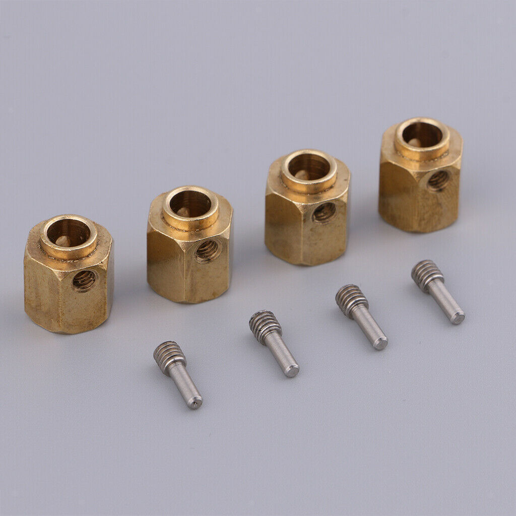 4Pcs 12mm Thickness Hex Wheel Hubs Hexagonal Adapter for    -4 TRX4 1:10