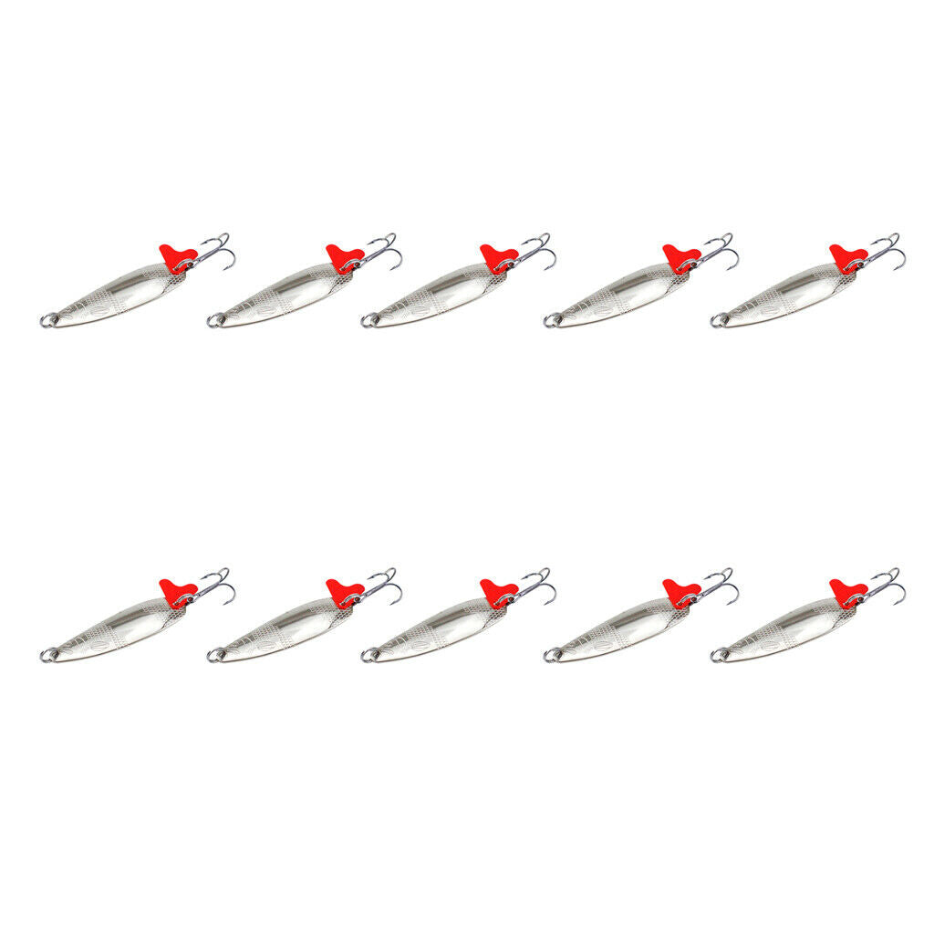 10pcs Fishing Spinner Baits Sequins Fishing Baits Replacement Supplies