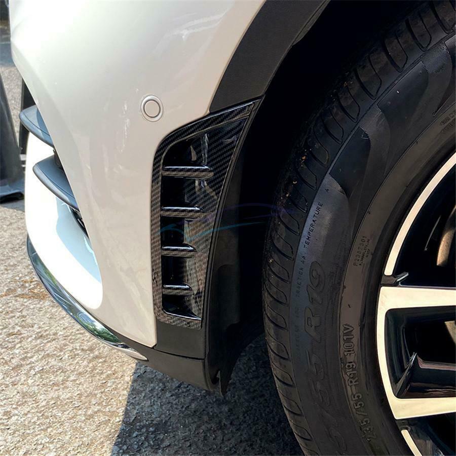 2PCS Plastic Front Bumper Side Vent Spoiler For Mercedes-Benz GLC X253 Class
