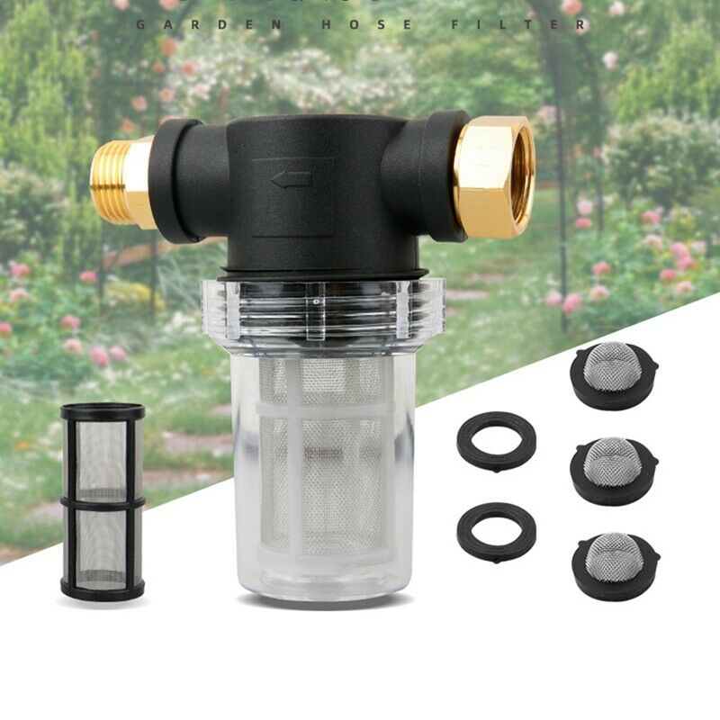 Garden Hose Filter for Pressure Washer Inlet Water, Inline Filter for SedimentY7