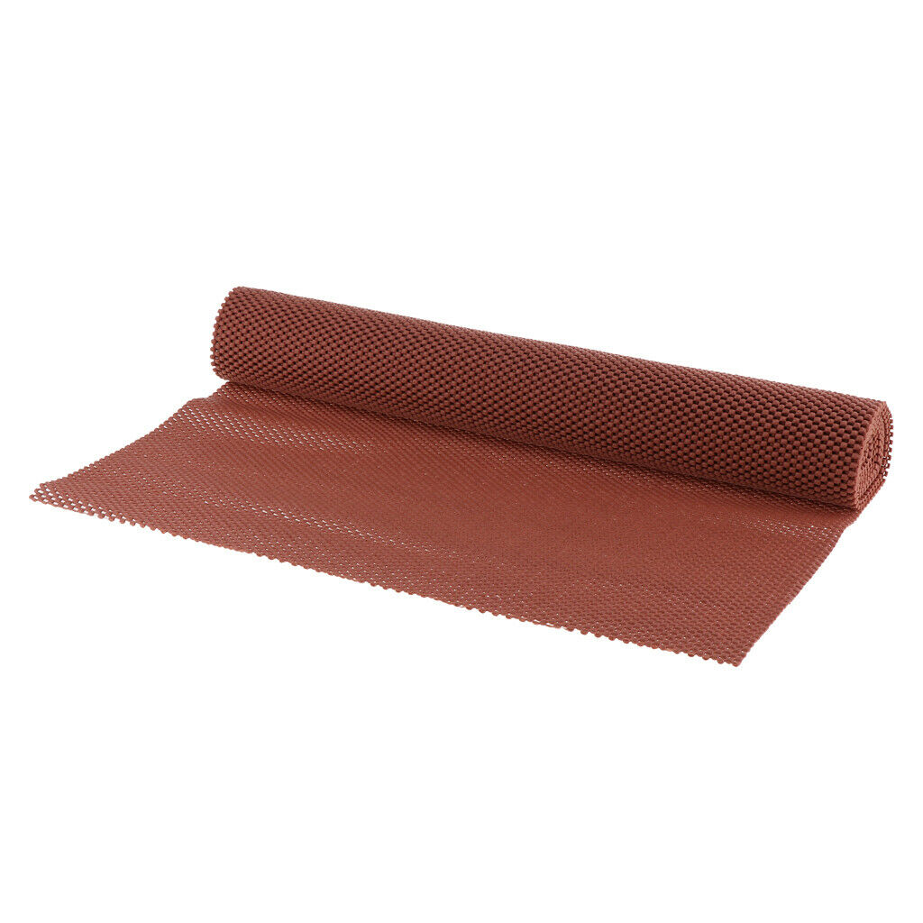 Thicken Grip Pad Cupboard Cabinet Drawer Liner Mat Placemat 50x200cm Brown