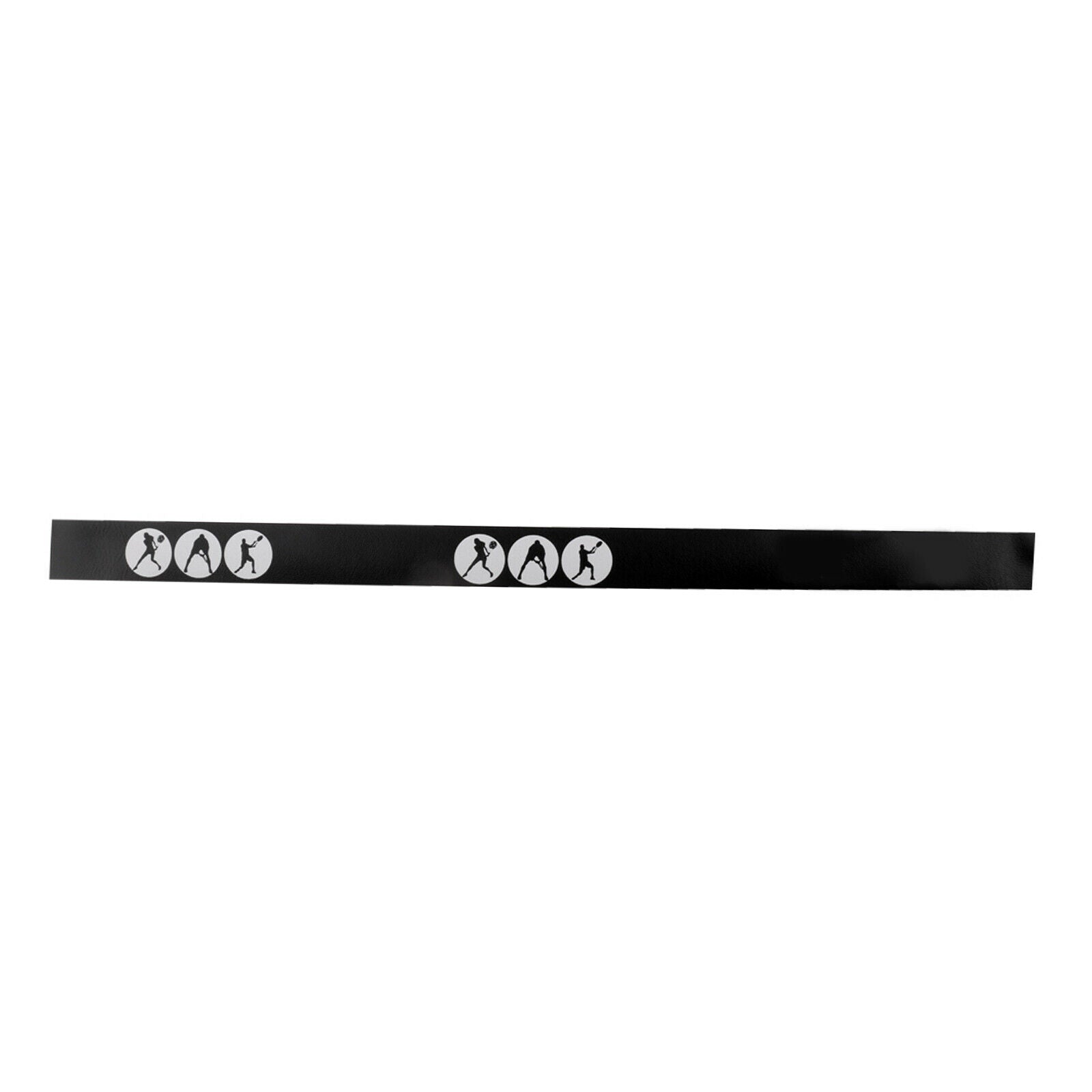 2X Tennis Racquet Head Protection Tape Tennis Accessories 40 X 2.5cm, Black