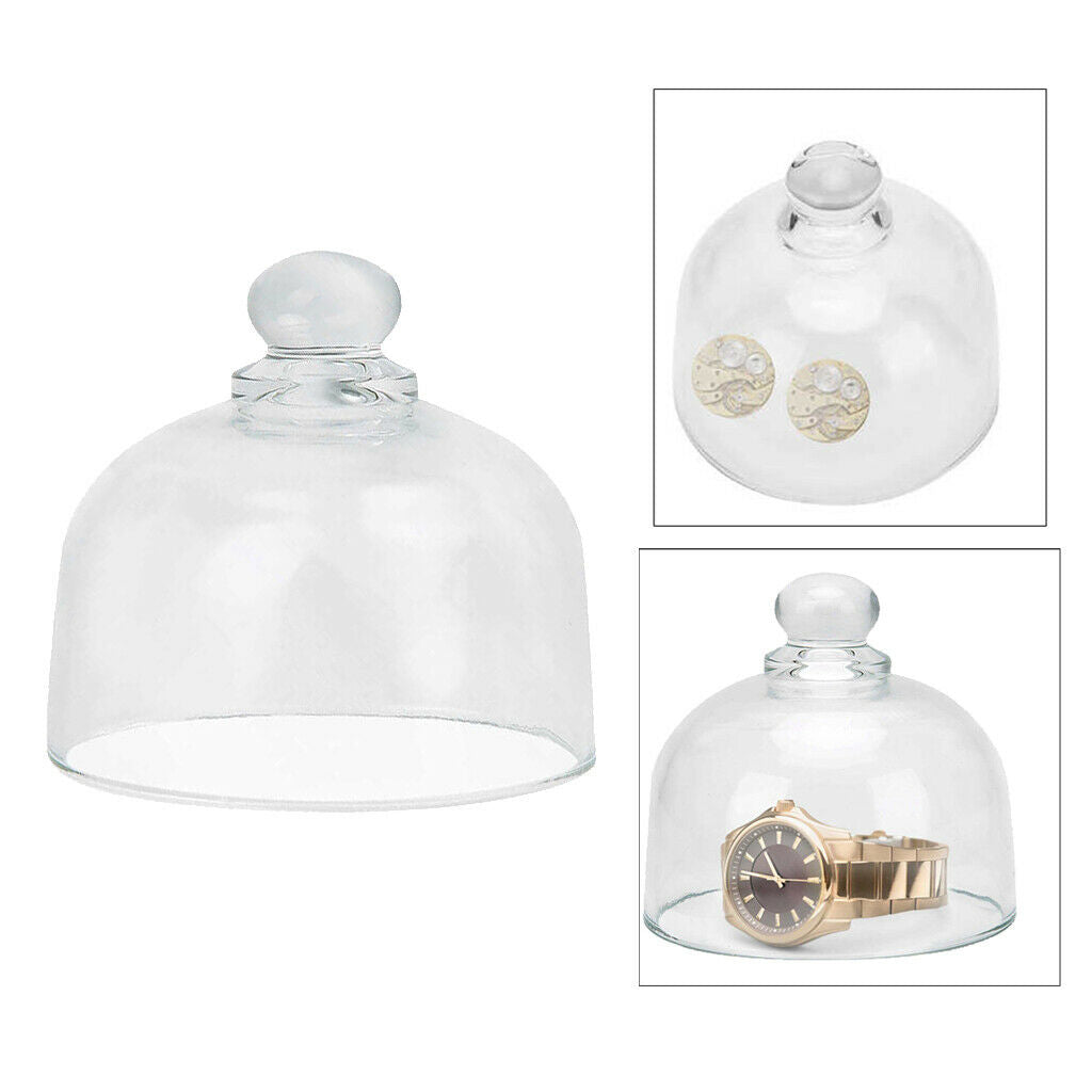 Clear Glass Watch Repair Movement Cover Dustproof Watch Easy to Find Desktop