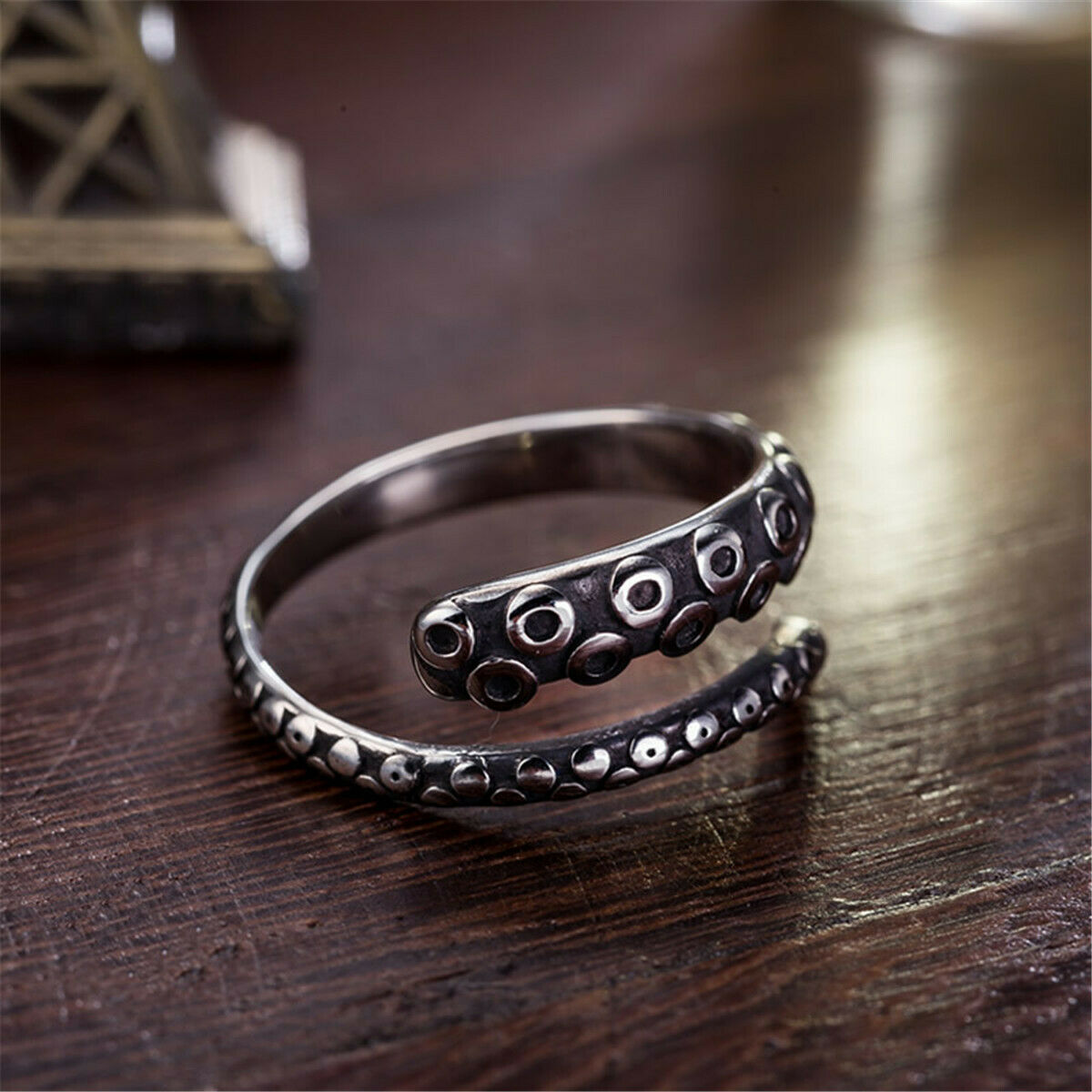 Retro Punk Octopus Open Tentacle Ring Nautical Sea Squid Gothic Witch Warlock