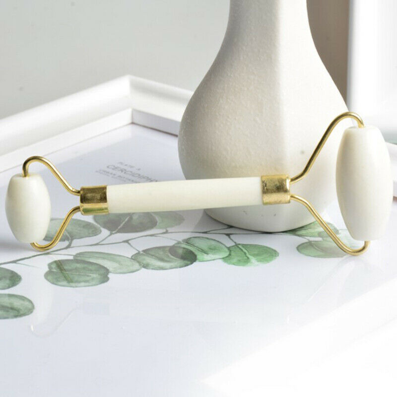 Jade Stone Facial Massage Roller For Face Neck Natural Massager Green ThinFCA