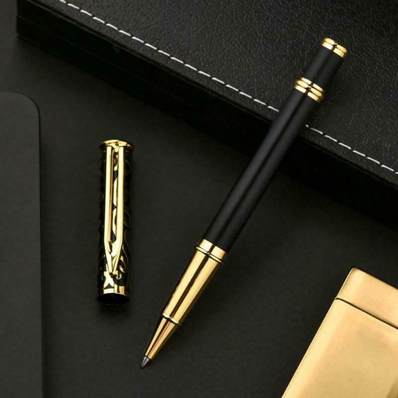 Luxury Metal Gel Pen Sculpture Pattern Roller Pen Stationary Pen 0.5mm