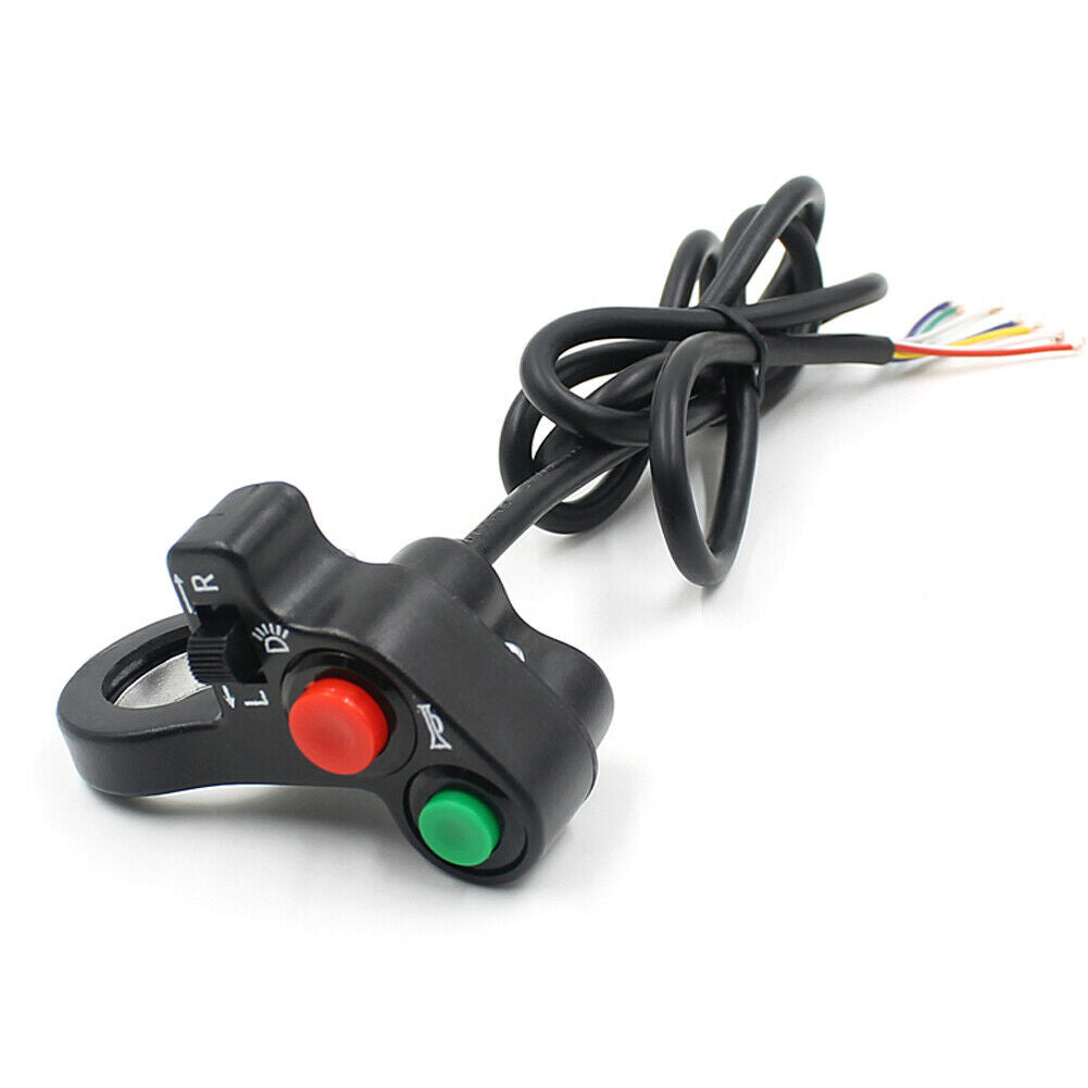 Multi-function Motorcycle Offroad Horn Turn Signal On/Off Light Switch 12V @