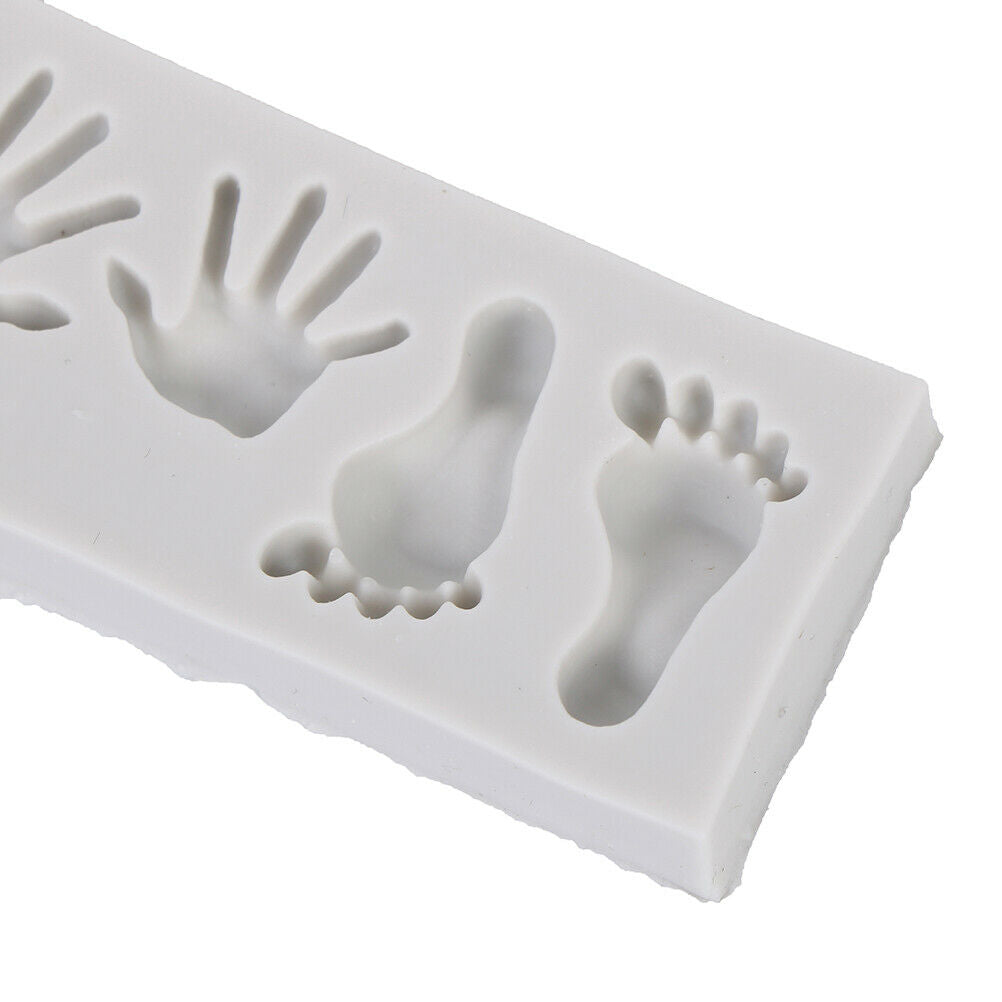 Mini Feet hand Shaped Silicone Candy Chocolate Cake Mold Creative Cake DecY1