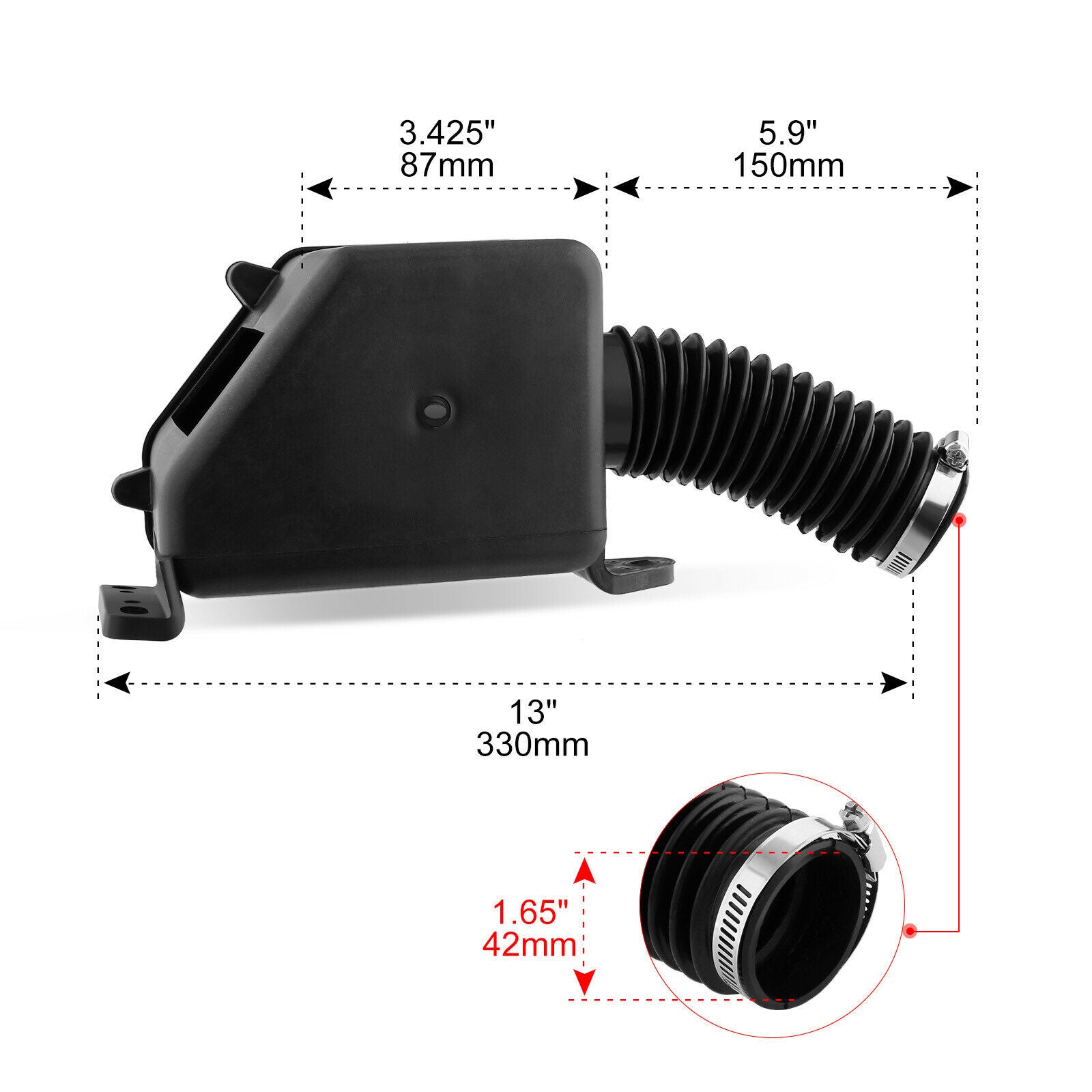 Filter Box for GY6 150 157QMJ 150cc Engine 4 Wheeler Go Kart