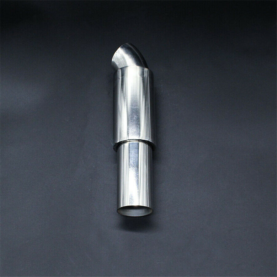 2''  Turbo Tube Muffler Resonator Stainless Steel Burnt Tip And Silencer For Car