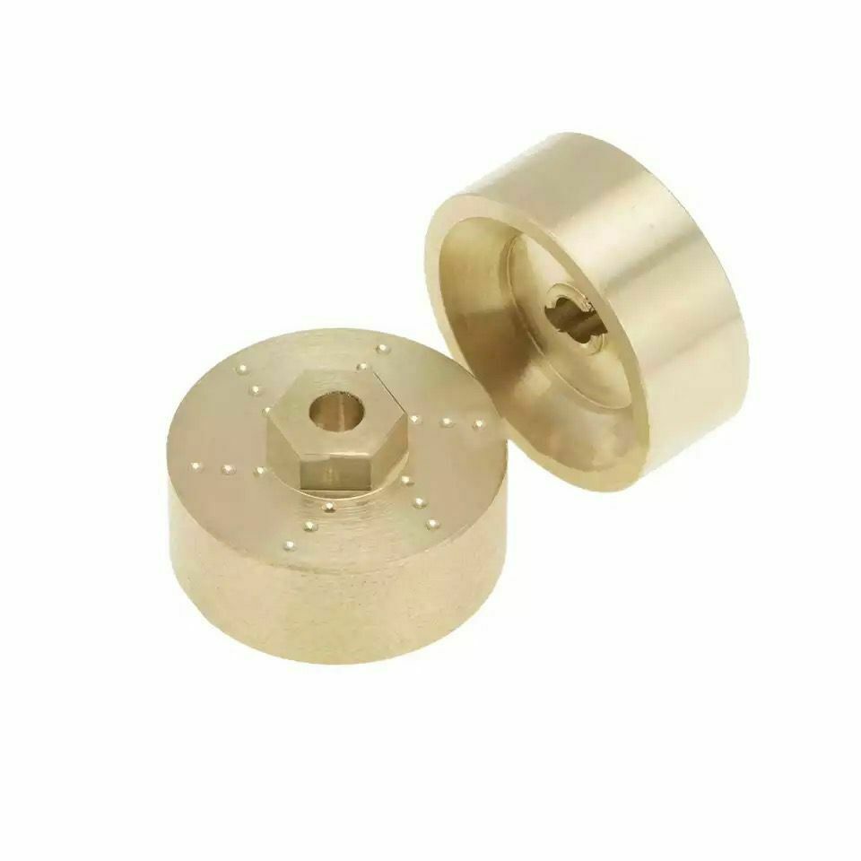 6mm Widen Axle Wheel Hub Brass Counterweights for Axial SCX24 90081 1:24 RC Car